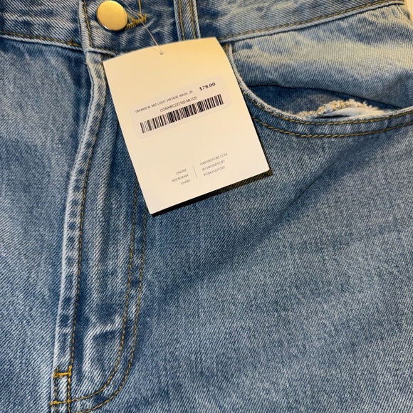 Oak and Fort denim straight cut boyfriend jeans! - Picture 4 of 6